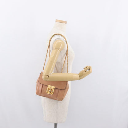Chloe Elsie Chain Leather, Pink, Leather, Shoulder Bag