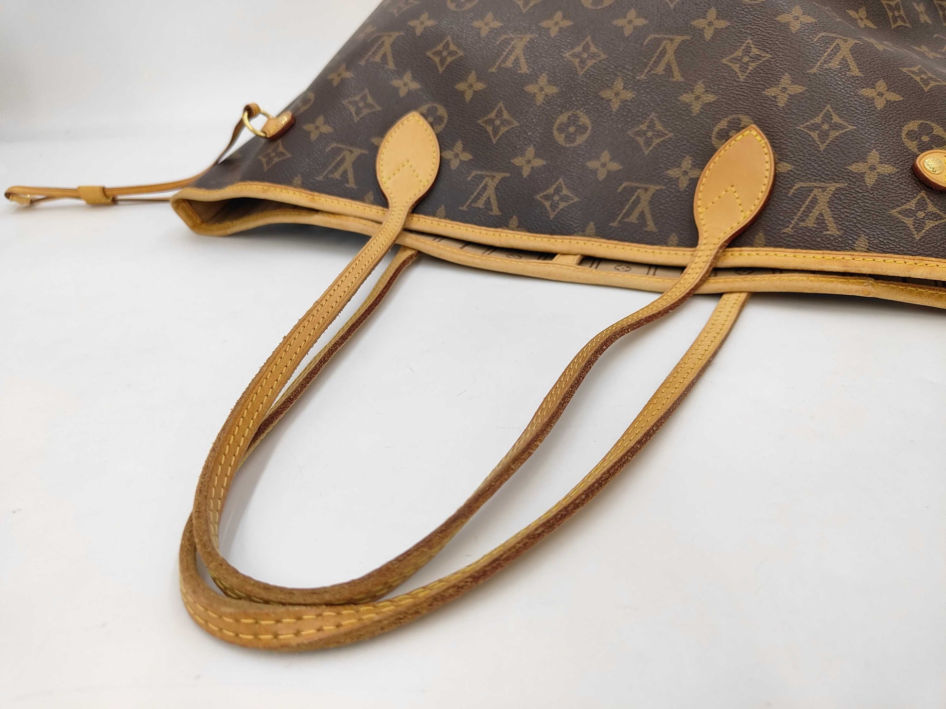 Louis Vuitton Neverfull Monogram, Brown, Canvas, Tote Bag