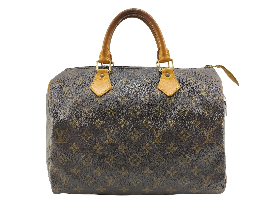Louis Vuitton Speedy Monogram Canvas, Brown, Canvas, Handbag