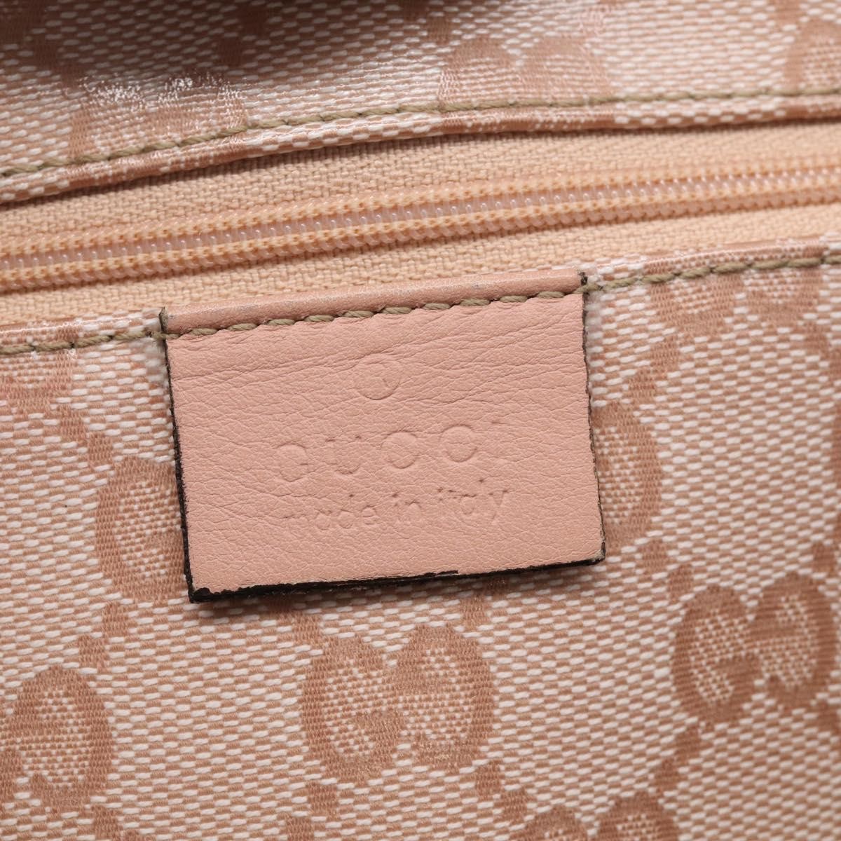 Gucci Abbey Zip Tote GG Canvas and Leather, Pink, Canvas, Handbag