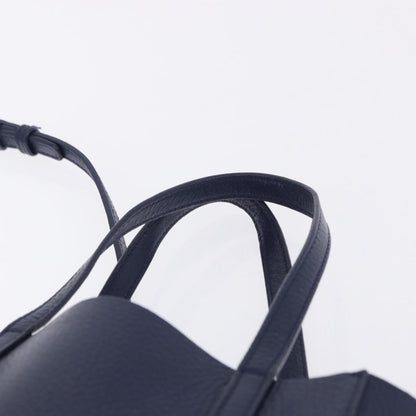 Balenciaga Everyday Tote Leather, Navy, Leather, Tote Bag