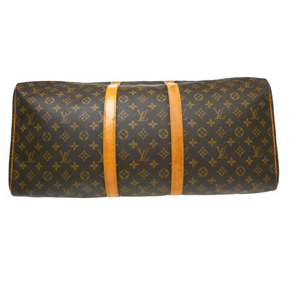 Louis Vuitton Keepall Monogram, Brown, Canvas, Travel Bag