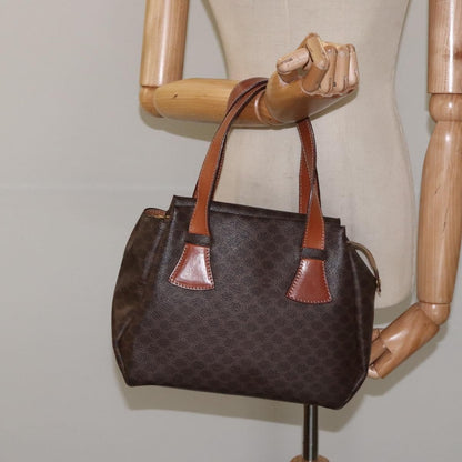 Celine Macadam Canvas, Brown, Canvas, Tote Bag