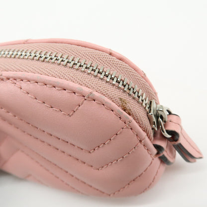 Gucci GG Marmont Key Matelasse Leather, Pink, Leather, Clutch