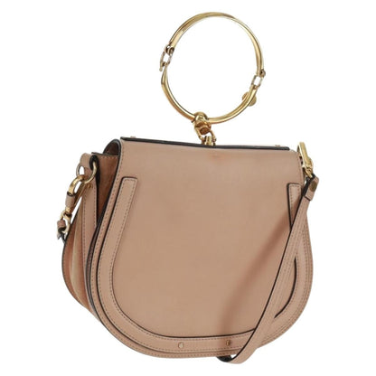 Chloe Nile Leather, Pink, Leather, Handbag