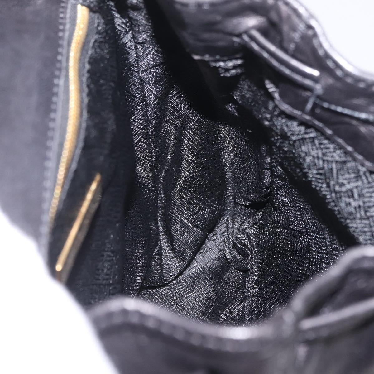 Bottega Veneta Backpack Leather with Intrecciato, Black, Leather, Backpack