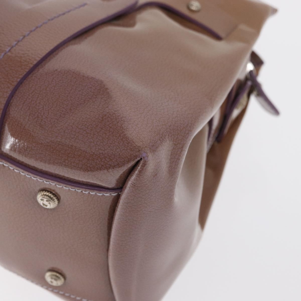 Salvatore Ferragamo Vintage Patent leather, Purple, Patent Leather, Handbag