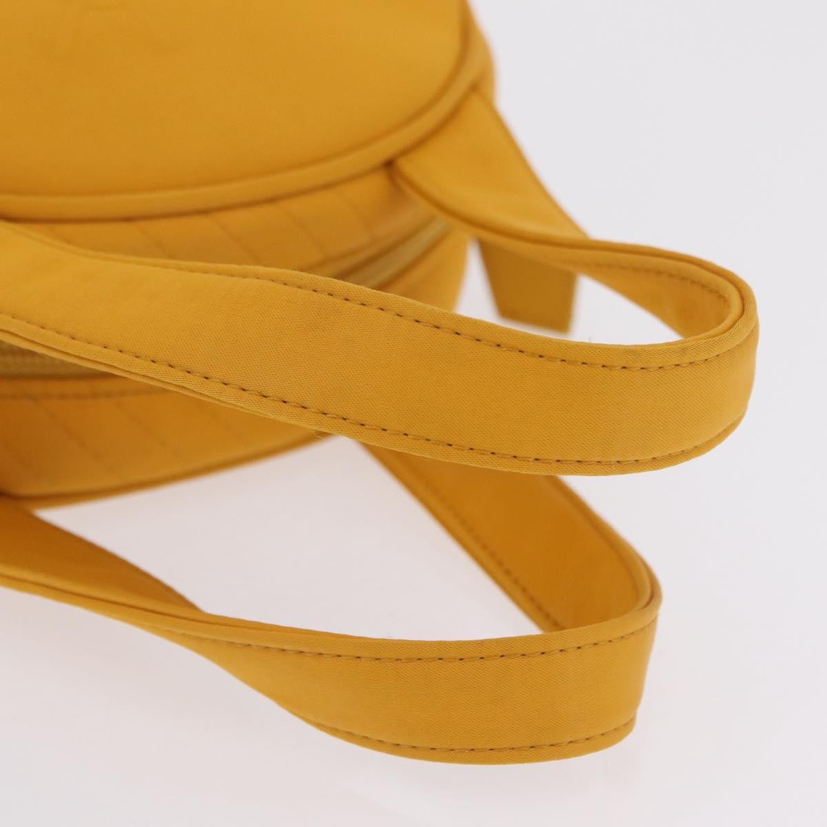 Saint Laurent Vintage Quilted Top Handle Bag Nylon, Yellow, Nylon, Handbag