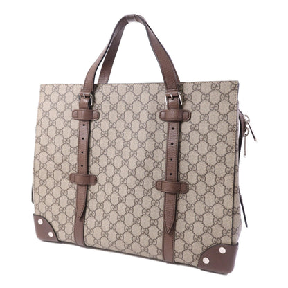 Gucci Belted Tote GG Coated Canvas, Beige, Canvas, Tote Bag