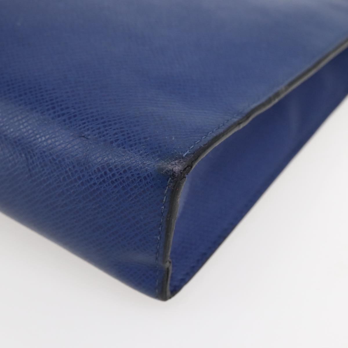 Louis Vuitton Pochette Voyage Taiga Leather, Blue, Leather, Clutch
