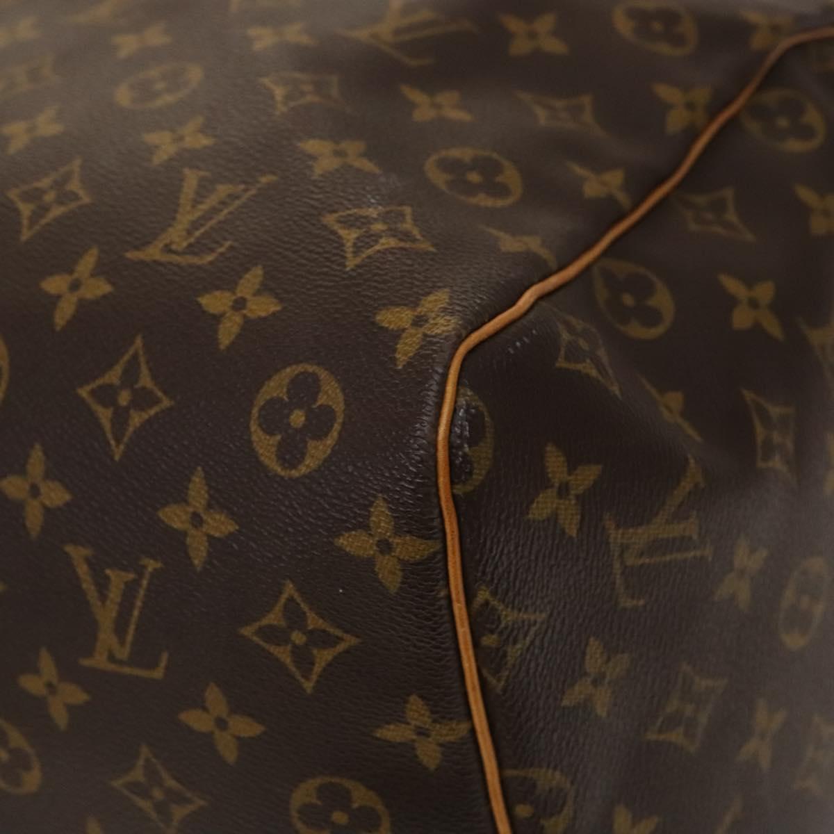 Louis Vuitton Keepall Bag Monogram Canvas, BROWN, CANVAS, Travel bag