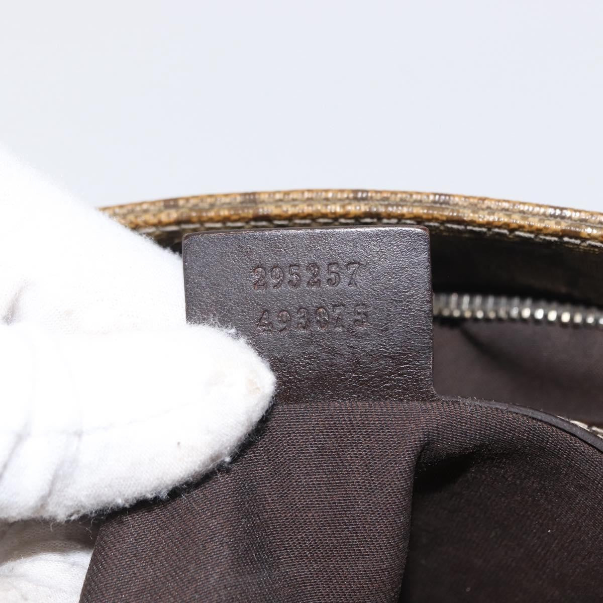Gucci Flat Messenger GG Coated Canvas, Beige, PVC, Crossbody Bag