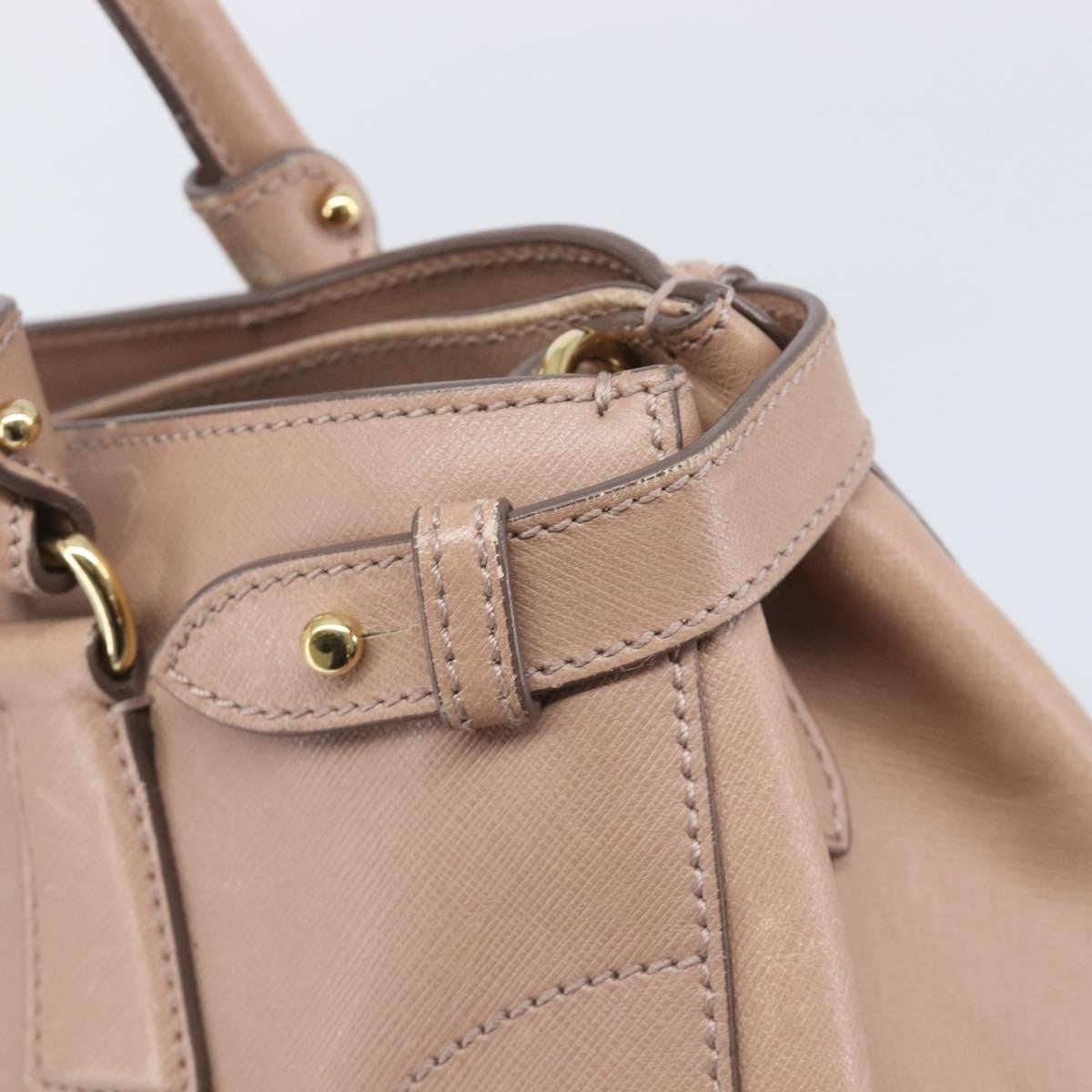Salvatore Ferragamo Batik Leather, Beige, Leather, Tote Bag