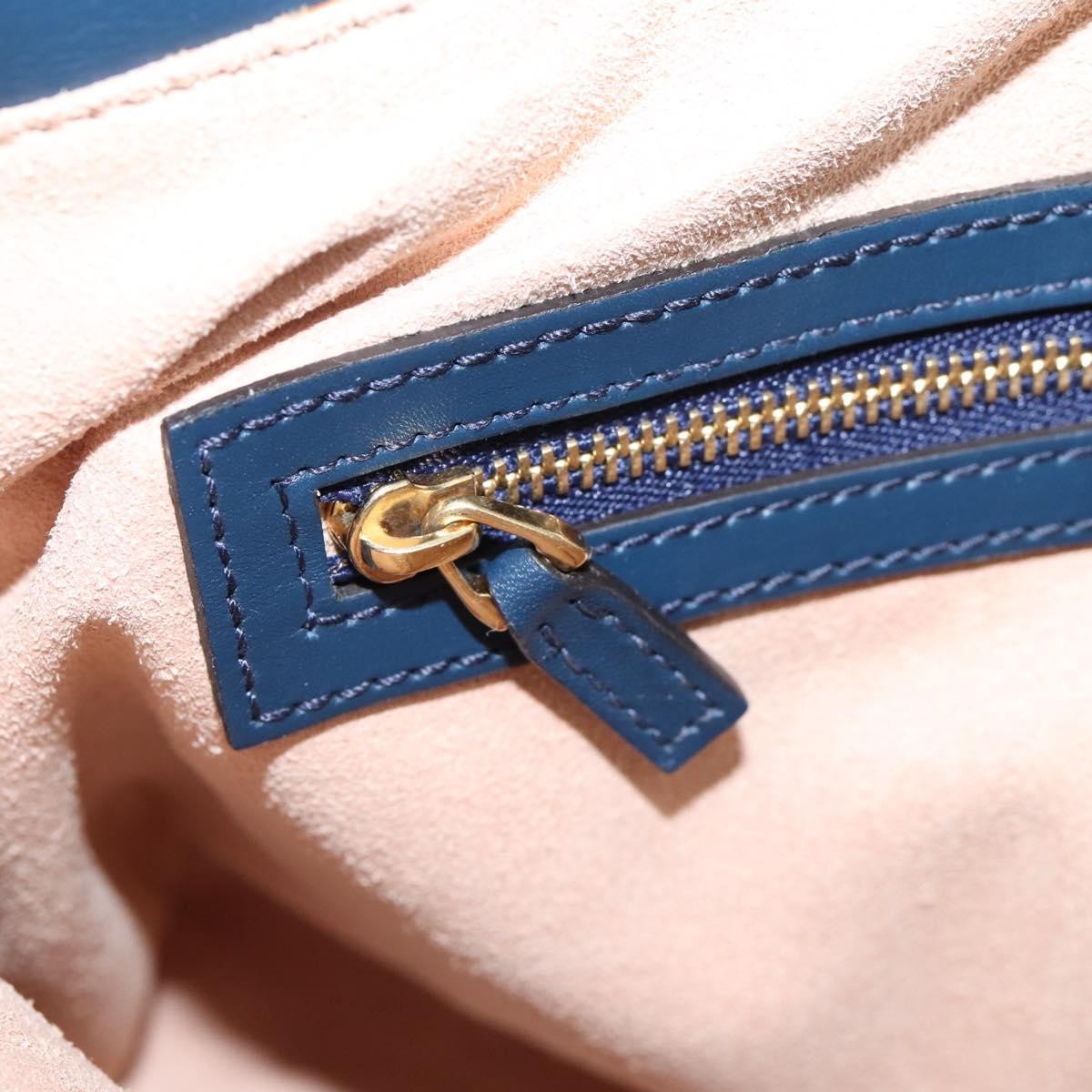 Gucci Linea A Convertible Guccissima Leather, Navy, Leather, Tote Bag
