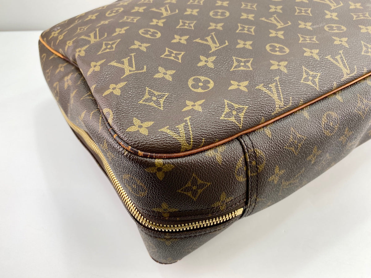Louis Vuitton Alize Monogram, Brown, Canvas, Travel Bag