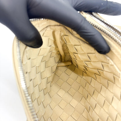 Bottega Veneta Duo Intrecciato Nappa, Beige, Leather, Handbag