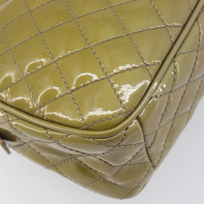 Salvatore Ferragamo Vala Patent Leather, Green, Patent Leather, Shoulder Bag