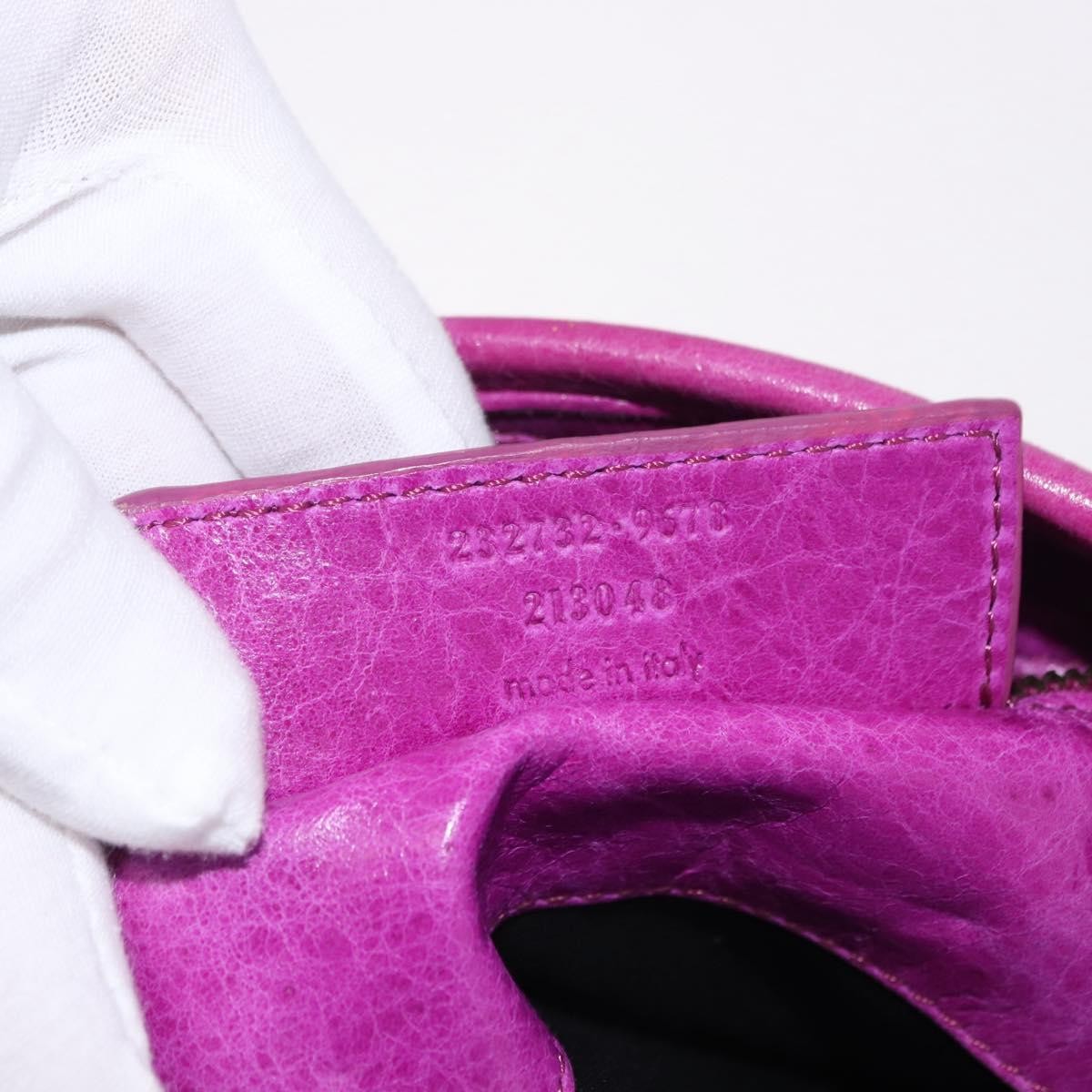 Balenciaga Classic Studs Sunday Tote Leather, Purple, Leather, Handbag