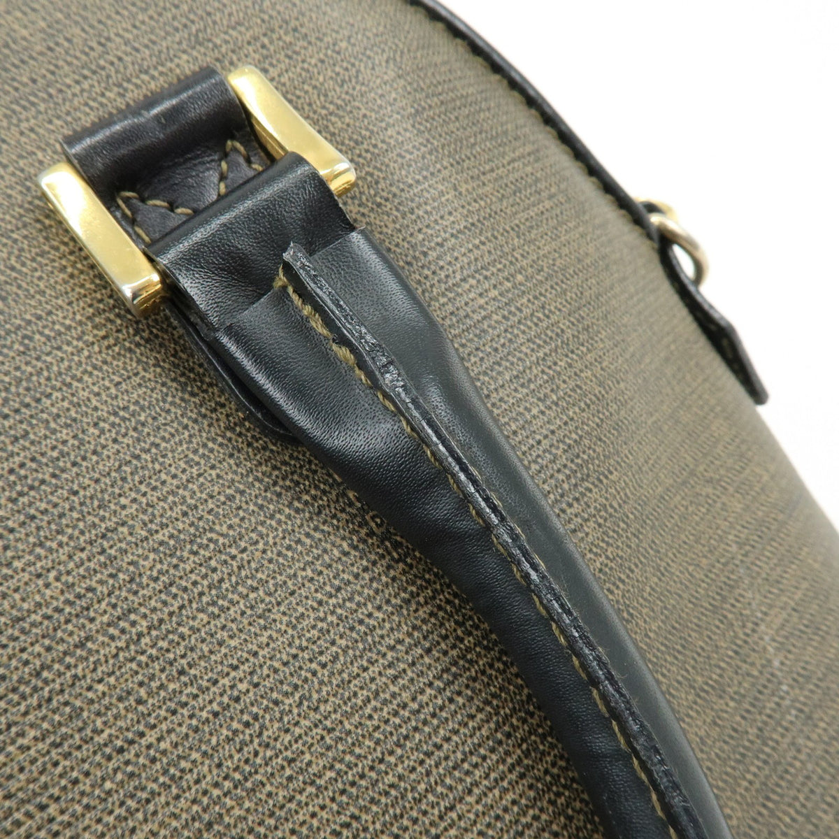 Fendi Vintage Dome Satchel Leather, Brown, Leather, Handbag