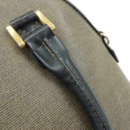 Fendi Vintage Dome Satchel Leather, Brown, Leather, Handbag