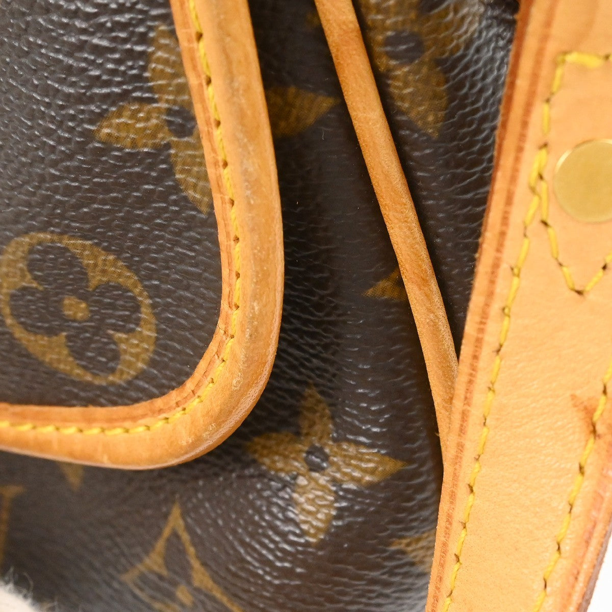 Louis Vuitton Tikal Monogram Canvas, Brown, Canvas, Handbag