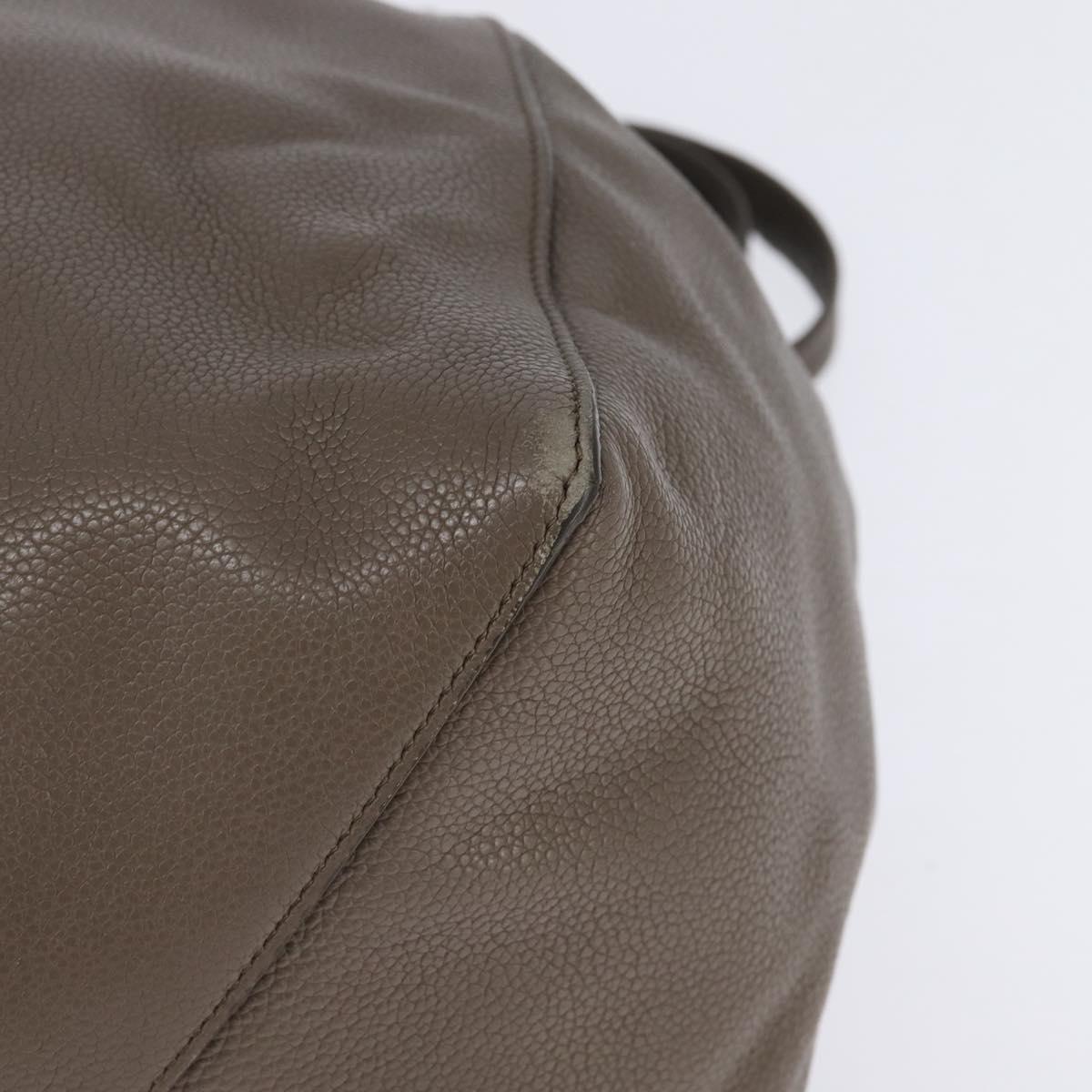 Celine Phantom Cabas Leather, GRAY, LEATHER, Tote bag