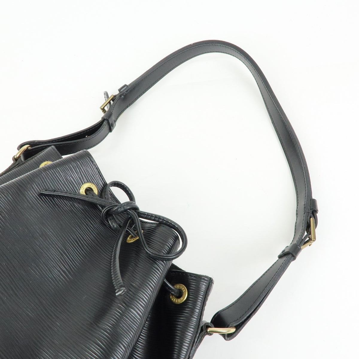 Louis Vuitton Petit Noe Epi Leather, Black, Leather, Handbag