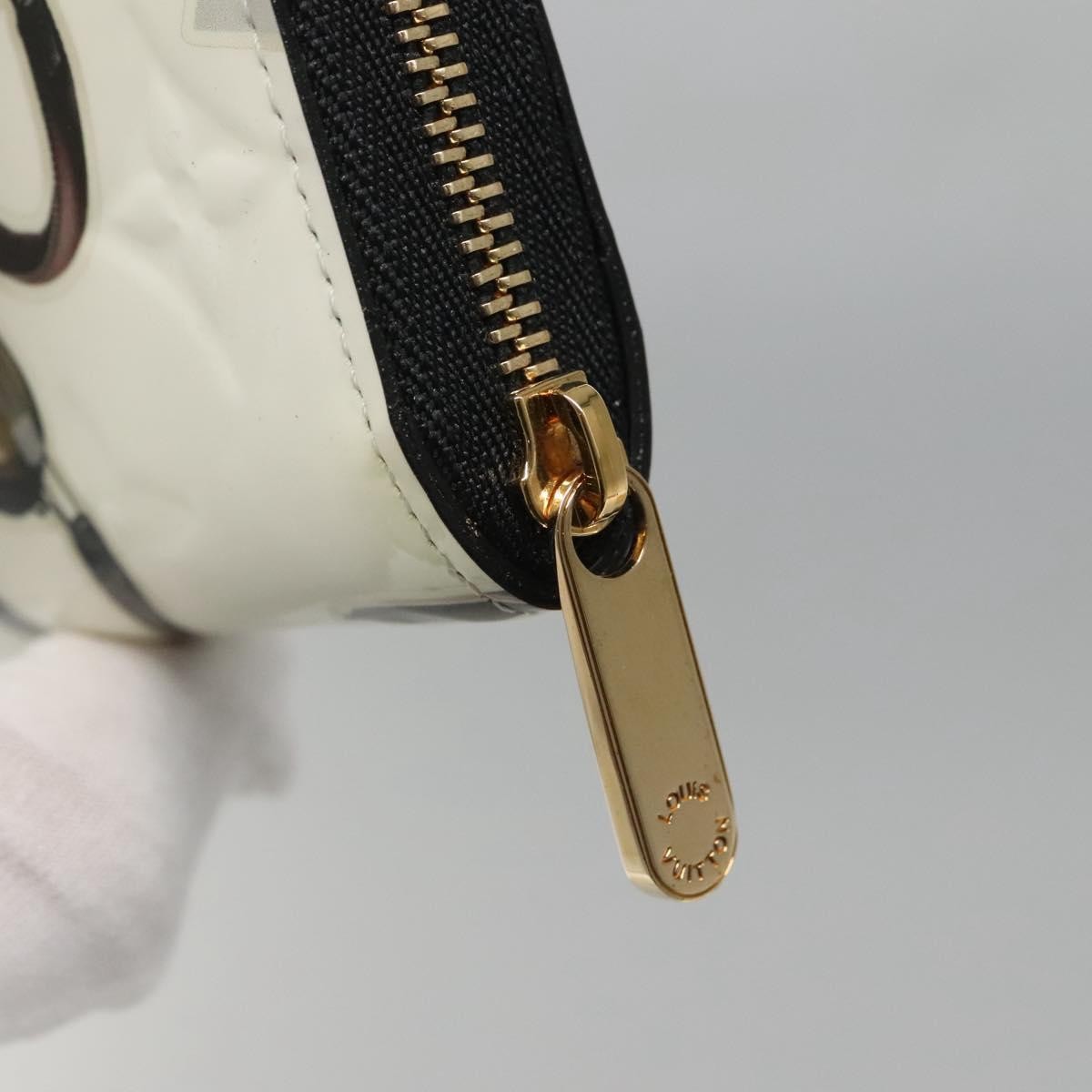 Louis Vuitton Nicolas Ghesquière Zippy Patent Monogram, White, Patent Leather, Wallet