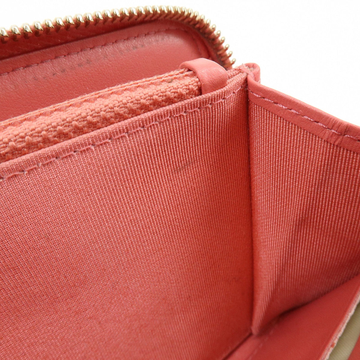 Chanel Zip Around Organizer Quilted Caviar, Pink, Leather, Wallet
