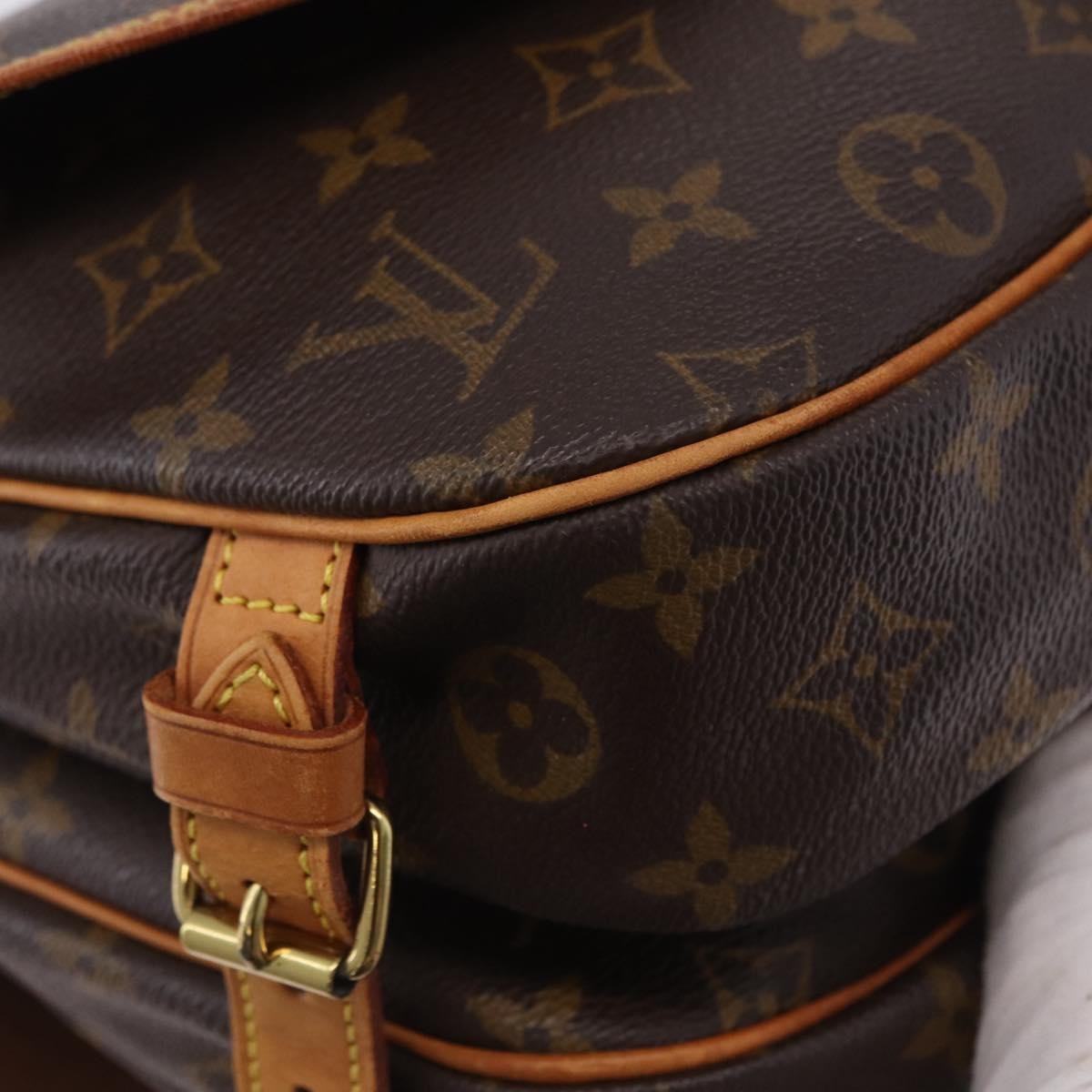 Louis Vuitton Saumur Monogram, Brown, Canvas, Shoulder Bag