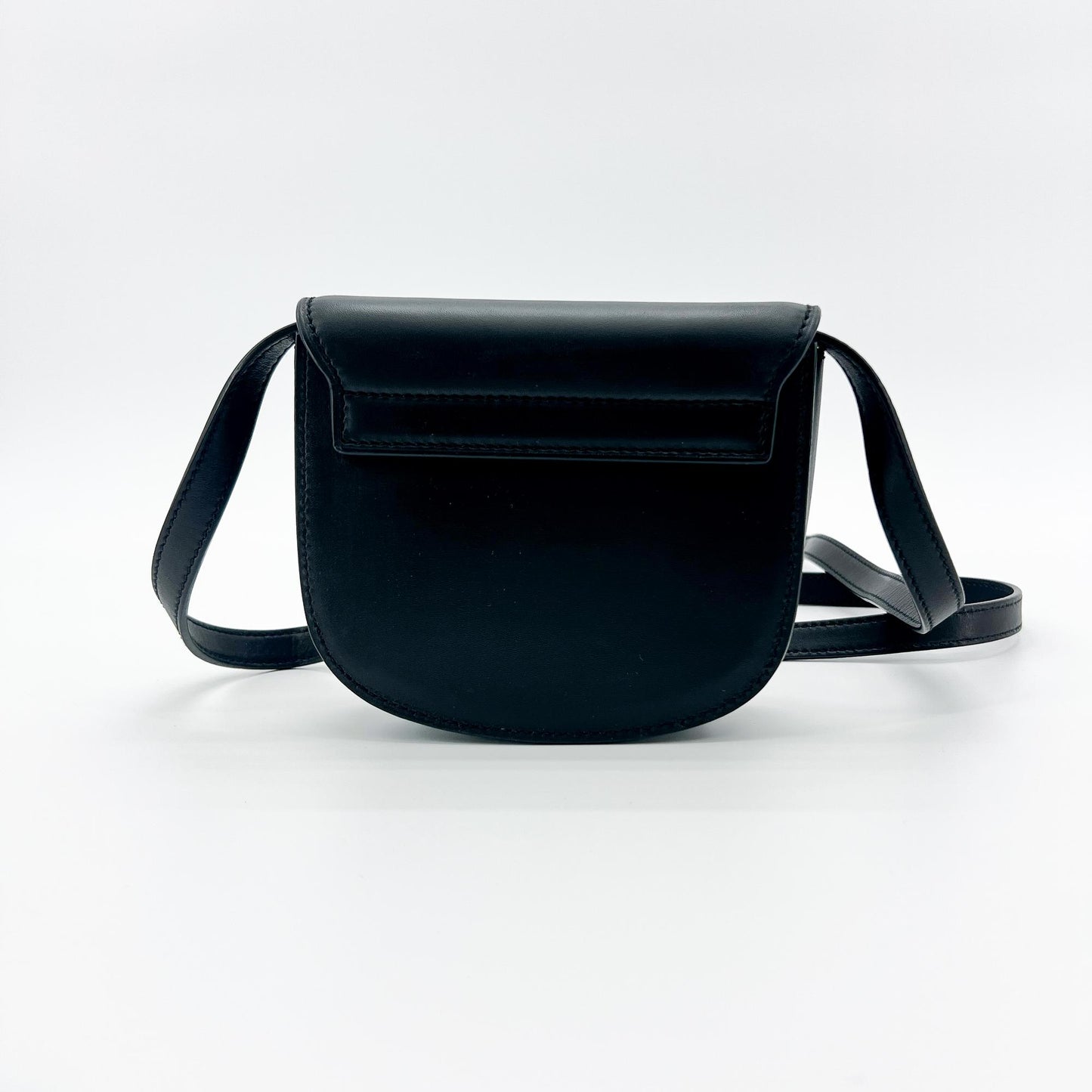 Saint Laurent Kaia Leather, Black, Leather, Shoulder Bag