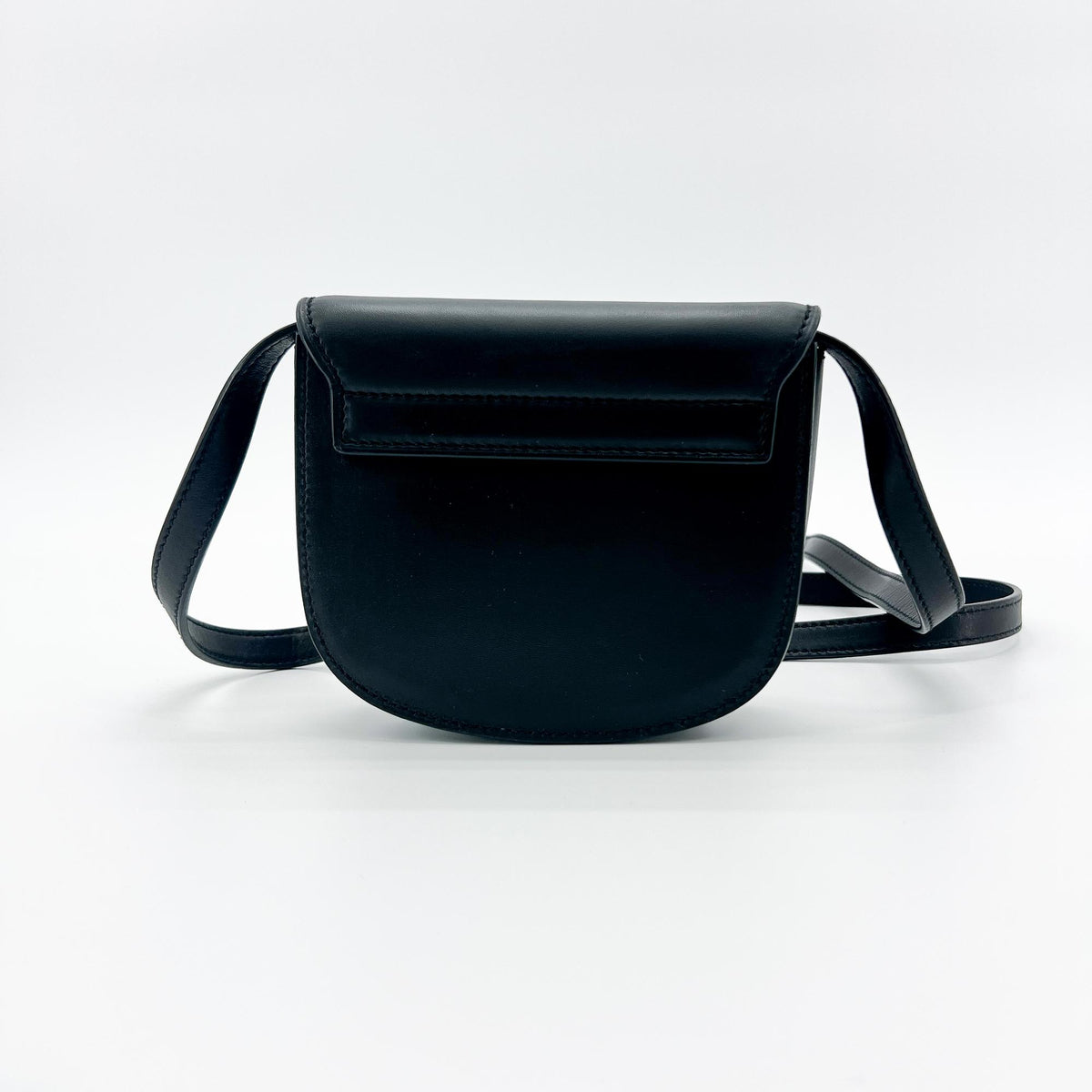 Saint Laurent Kaia Leather, Black, Leather, Shoulder Bag