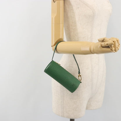 Louis Vuitton Soufflot Pochette Epi Leather, Green, Leather, Clutch