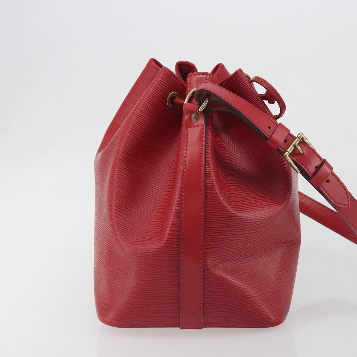Louis Vuitton Petit Noe Epi Leather, Red, Leather, Shoulder Bag