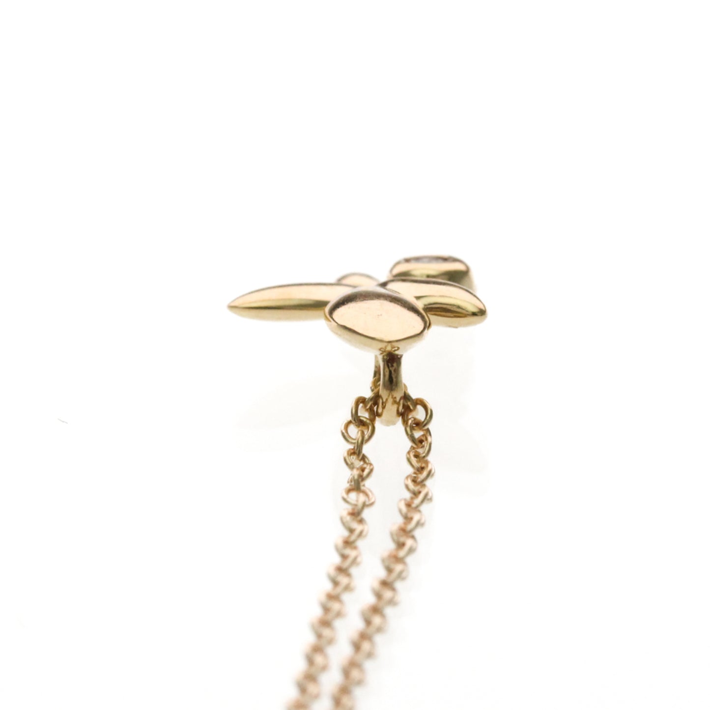 Tiffany & Co. Paloma Picasso Olive Leaf Pendant 18K Rose Gold with Diamond, Gold, Pink Gold, Necklace