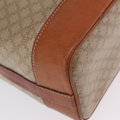 Celine Macadam Shoulder Canvas, Beige, Canvas, Crossbody Bag