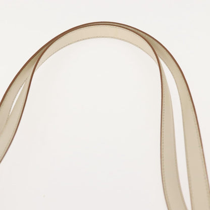 Salvatore Ferragamo Shoulder Leather, Ecru, Leather, Shoulder Bag