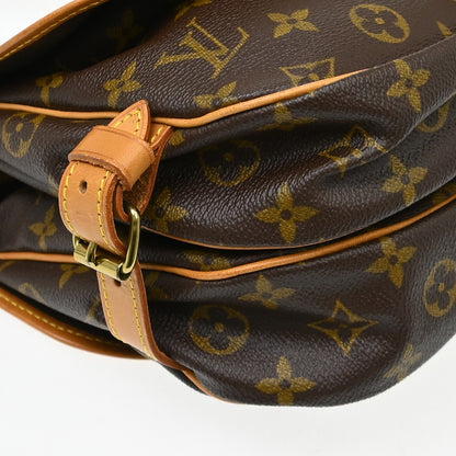 Louis Vuitton Saumur Monogram, Brown, Canvas, Shoulder Bag