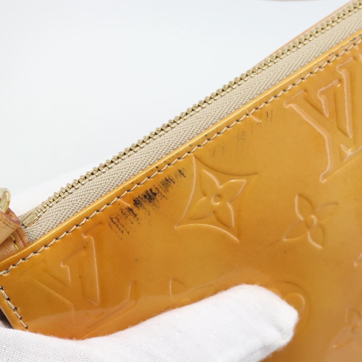 Louis Vuitton Lexington Pochette Patent Leather, Beige, Patent Leather, Clutch