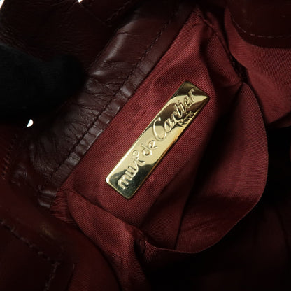 Cartier Must de Cartier Leather, Burgundy, Leather, Shoulder Bag