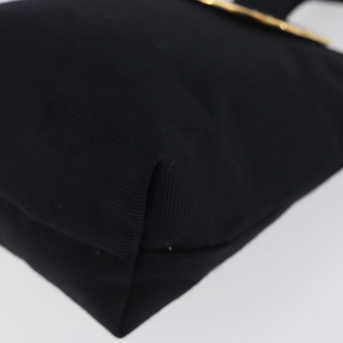 Celine Circle Logo Pouch Canvas, Black, Canvas, Clutch