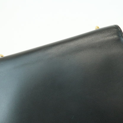 Louis Vuitton Chain Louise Clutch Leather, Black, Leather, Clutch
