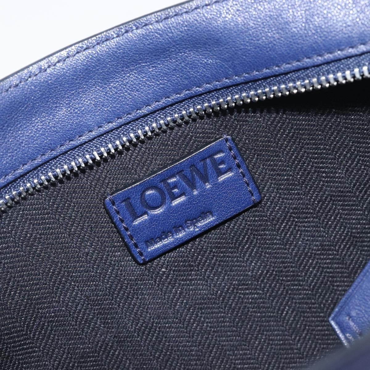 Loewe Puzzle Clutch Leather, Navy, Leather, Clutch