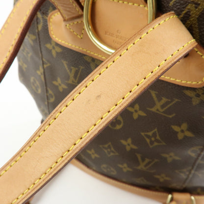 Louis Vuitton Vintage Montsouris Monogram Canvas, Brown, Canvas, Backpack