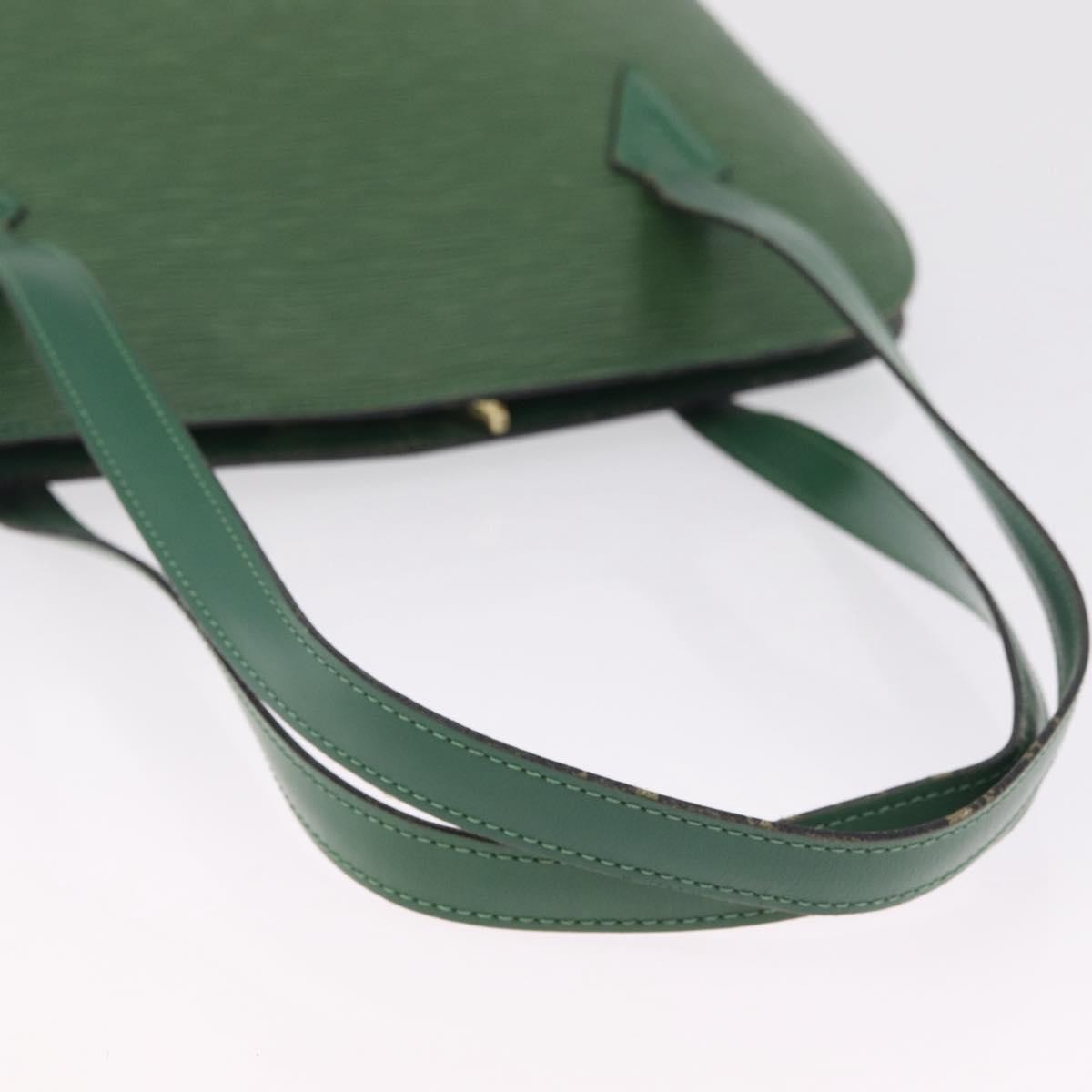 Louis Vuitton Lussac Epi Leather, Green, Leather, Handbag