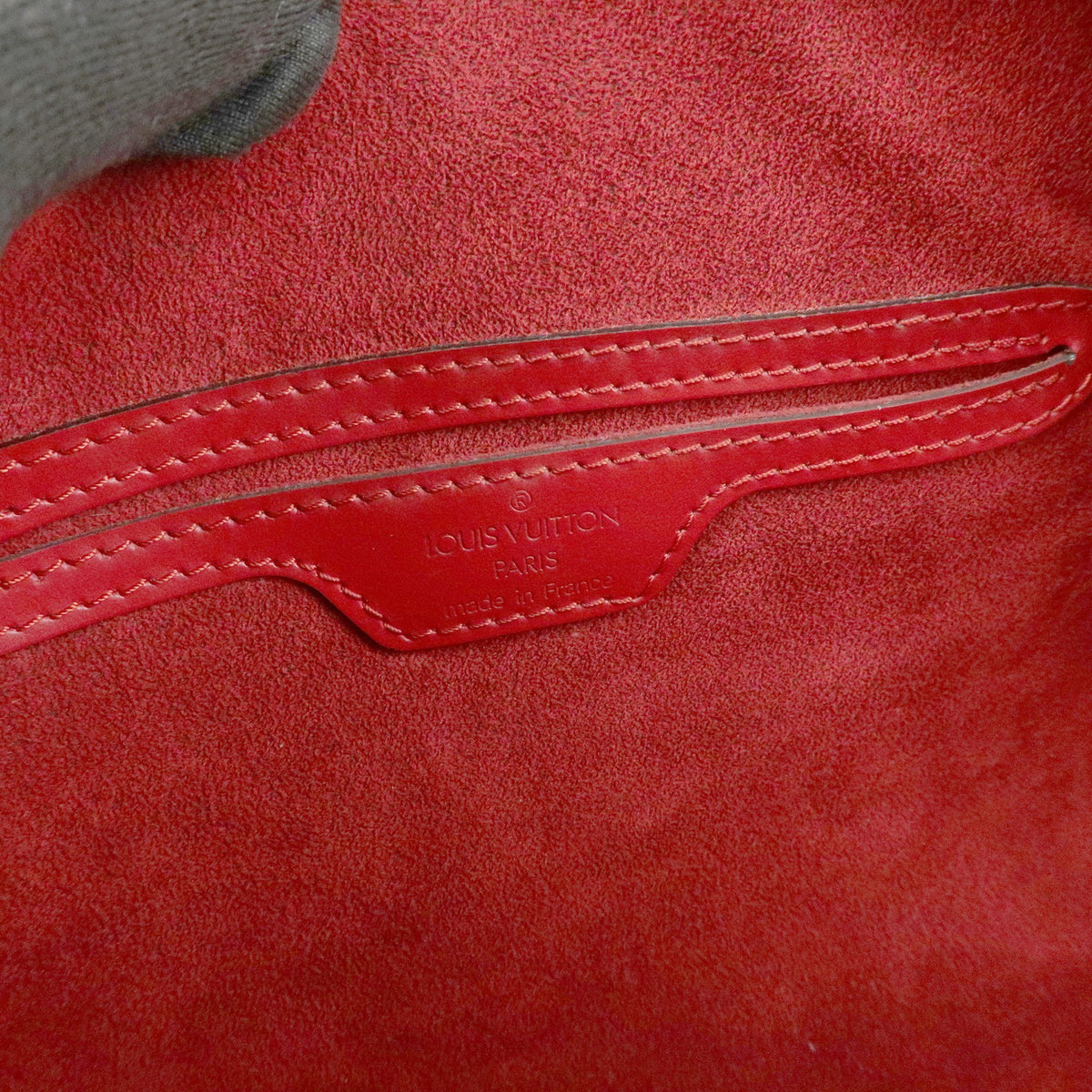 Louis Vuitton Soufflot Epi Leather, Red, Leather, Tote Bag