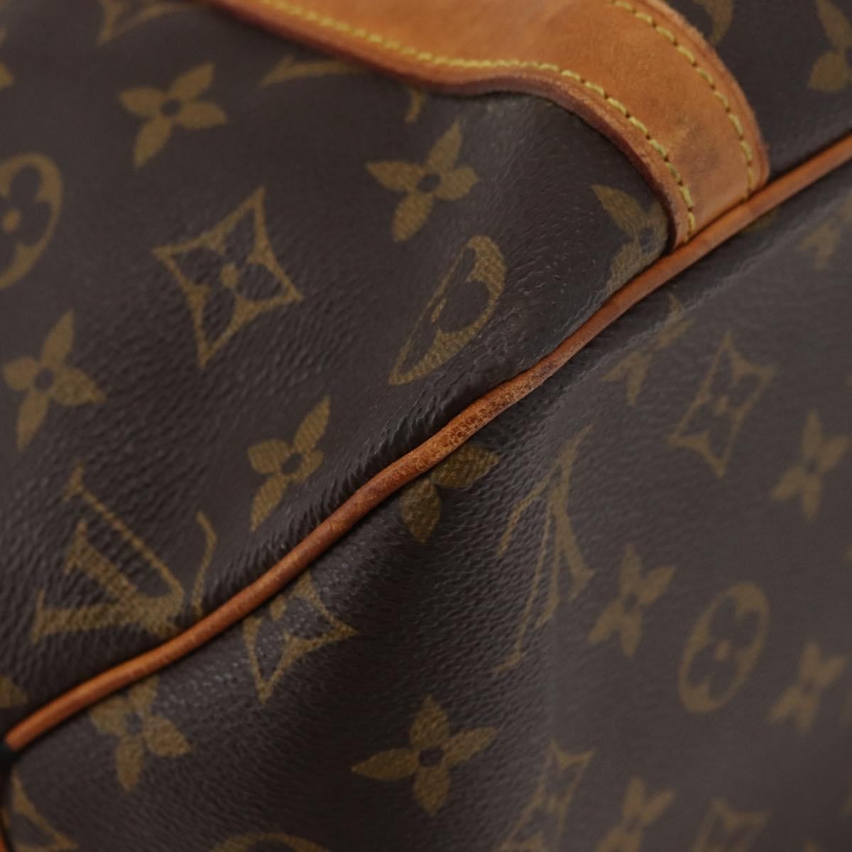 Louis Vuitton Shopping Sac Monogram Canvas, Brown, Canvas, Handbag