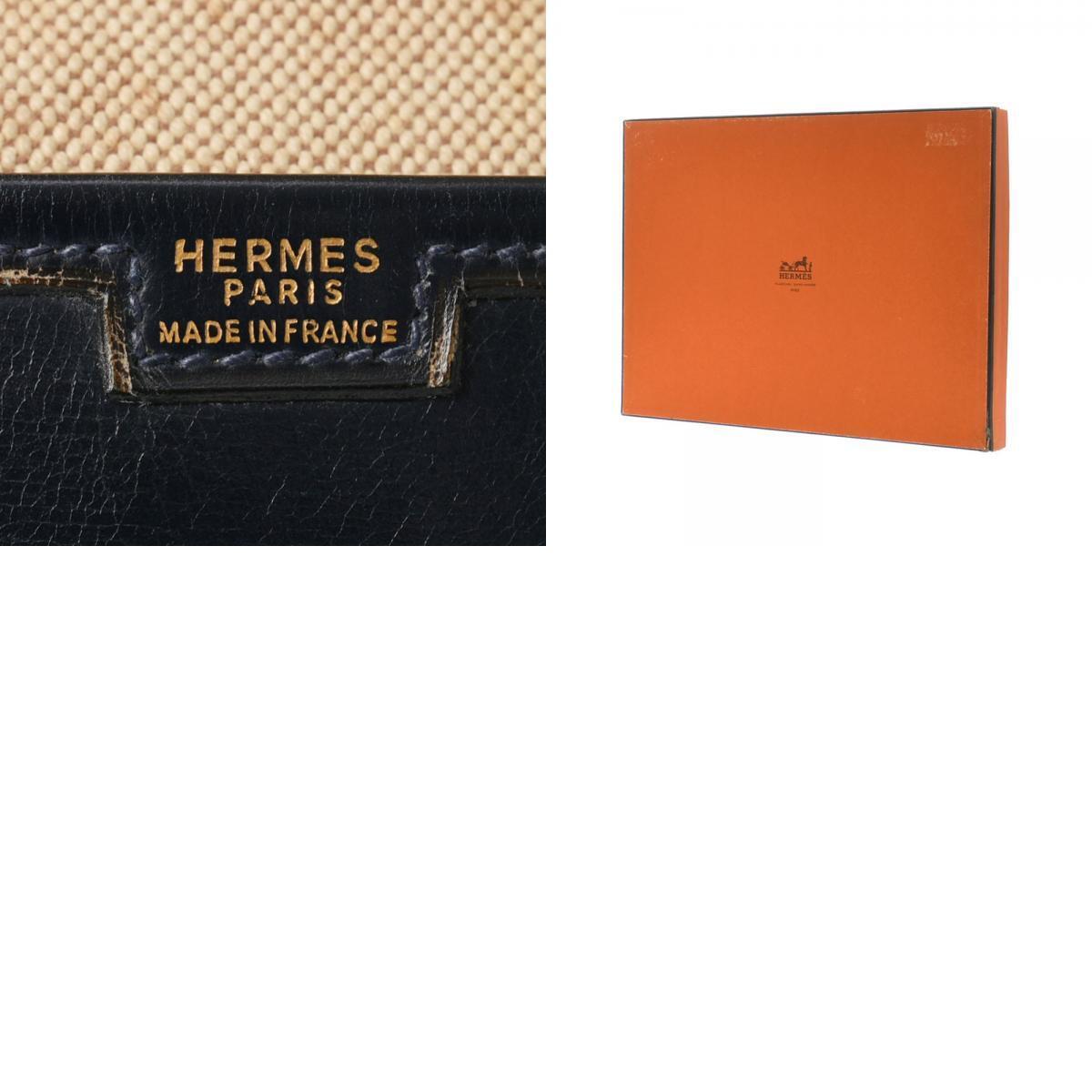 Hermès Jige, Black, Leather, clutch