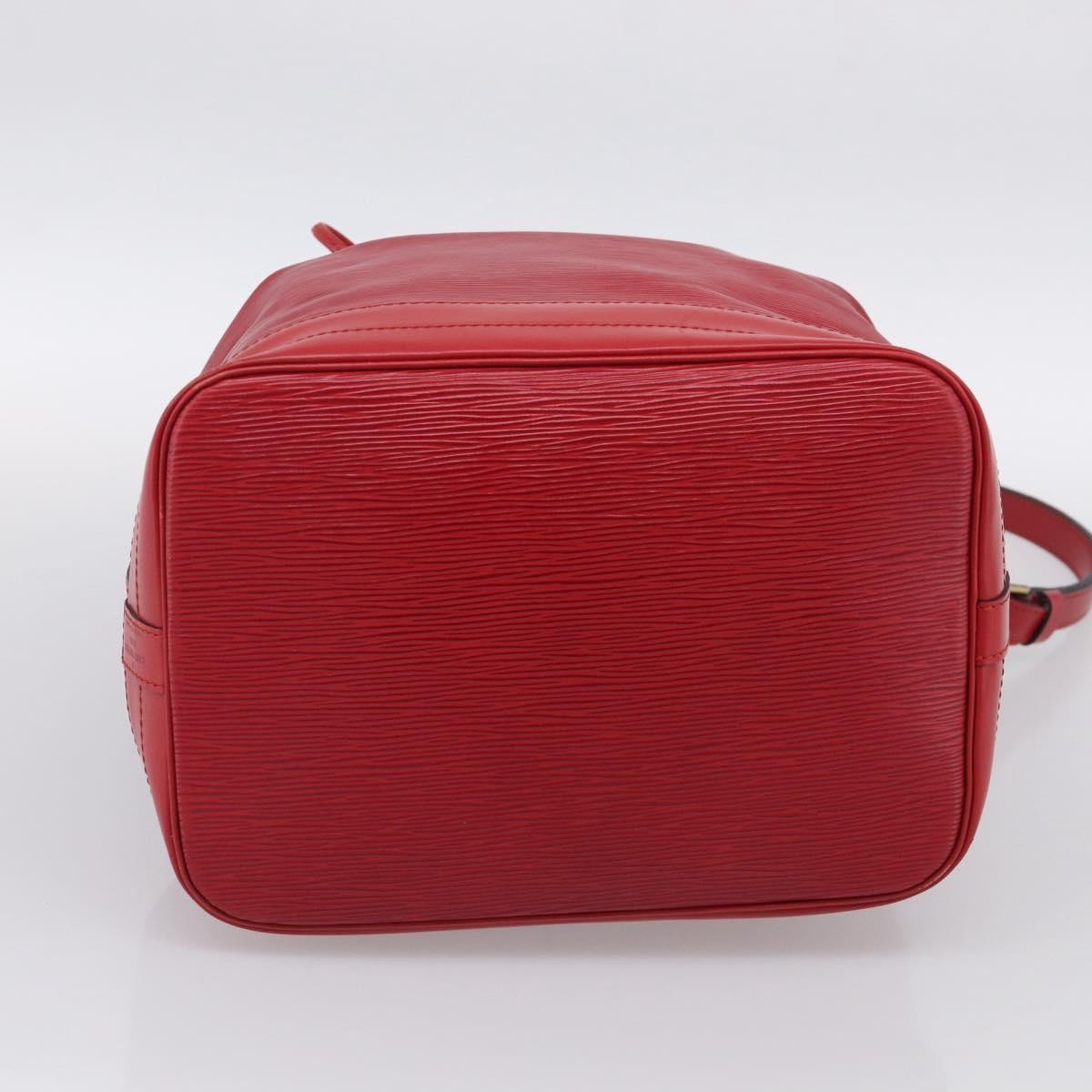 Louis Vuitton Petit Noe Epi Leather, Red, Leather, Handbag