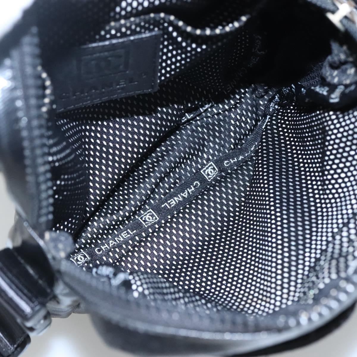 Chanel Sport Line Messenger Coated Canvas, Black, Canvas, Shoulder Bag
